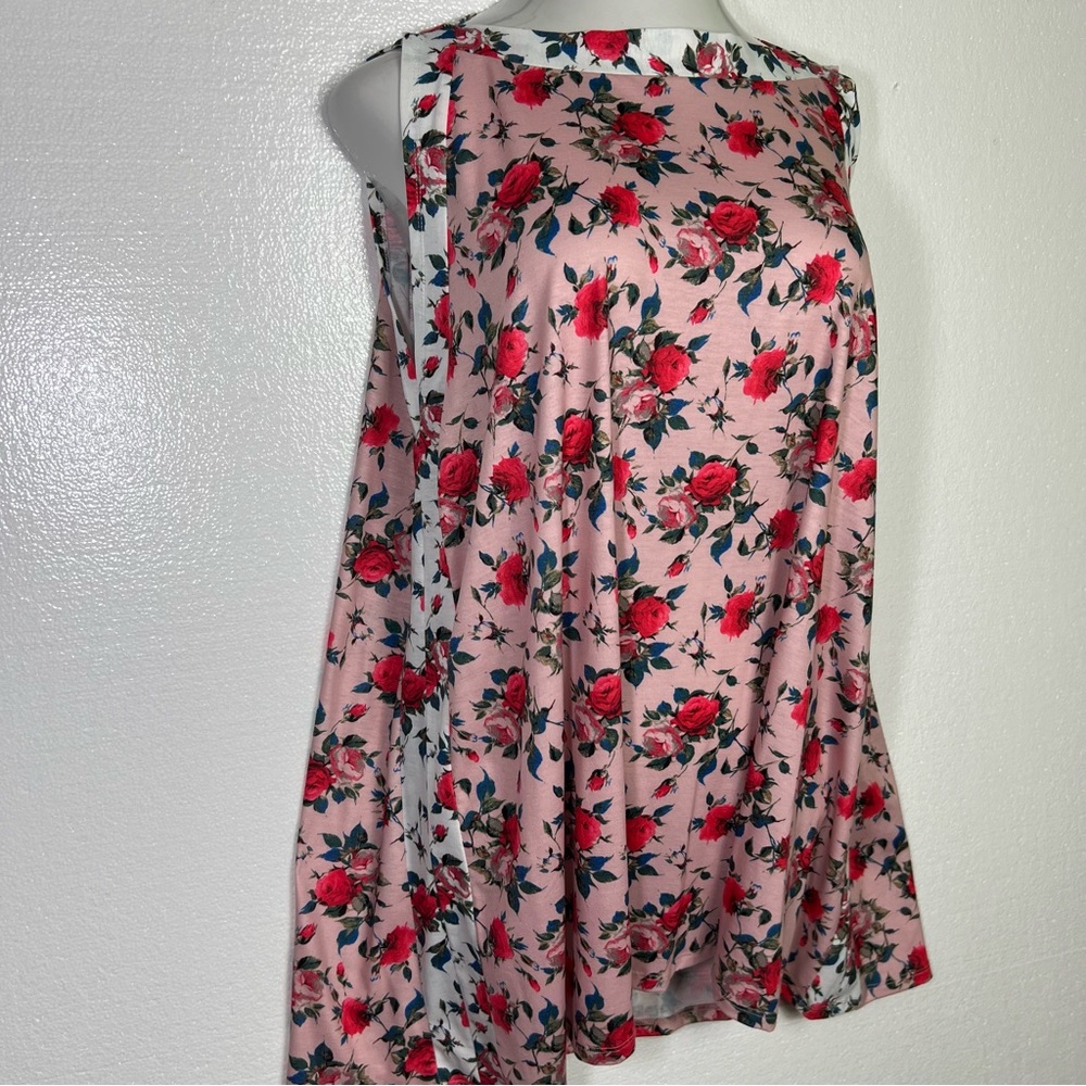 Suzanne Betro floral sleeveless blouse size 2X - Picture 2 of 5